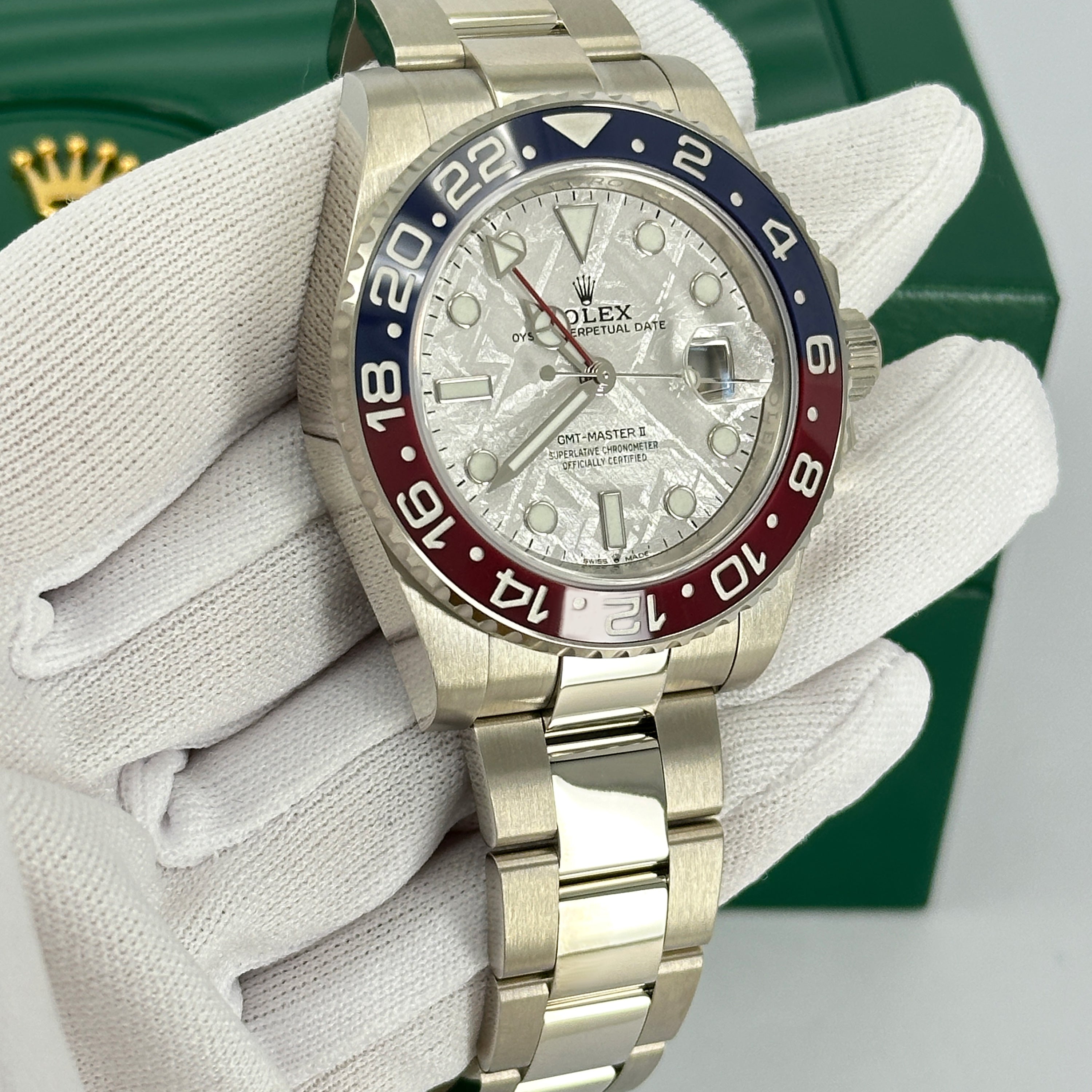 Rolex GMT-Master II 18 ct white gold Ref# 126719BLRO-0002 - Image 17