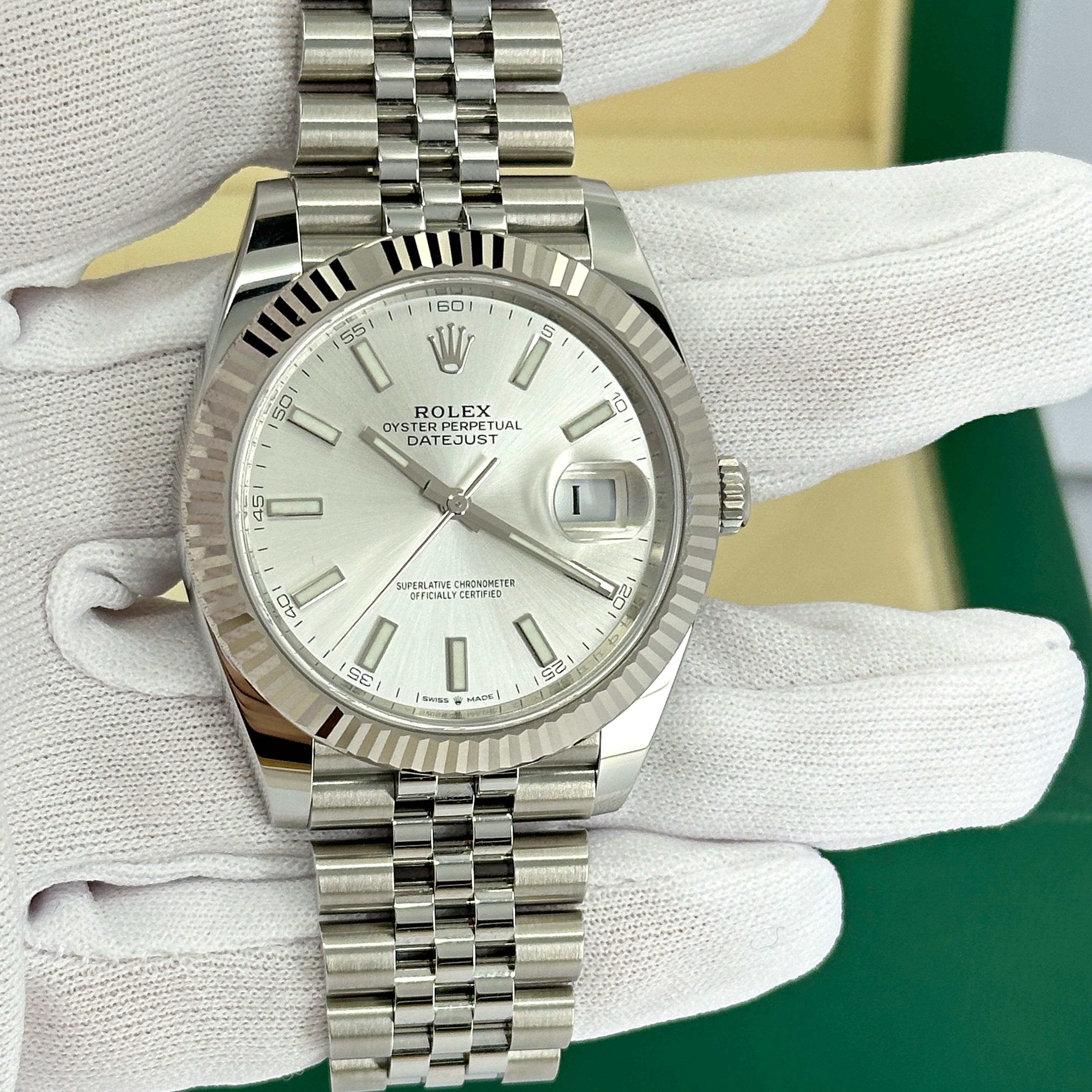 Rolex Datejust 41, Stainless Steel and 18k White Gold, 41mm, Ref# 126334-0004 - Image 17