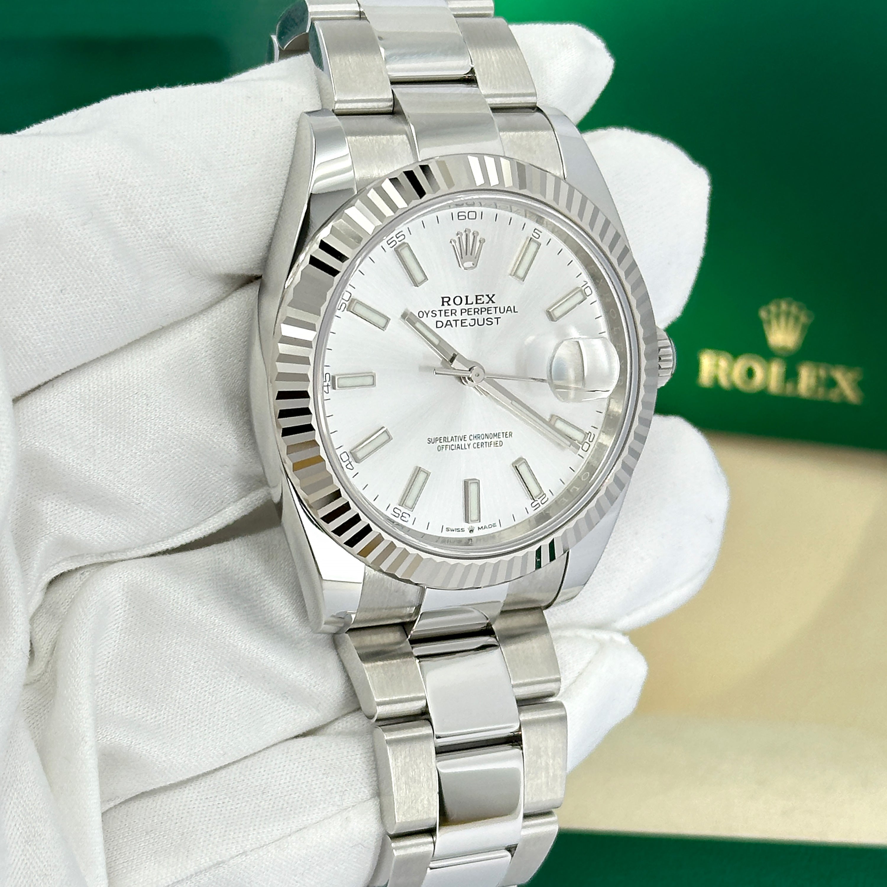 Rolex Datejust 41, Stainless Steel and 18k White Gold, 41mm, Ref# 126334-0003 - Image 9