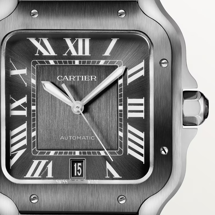 Unworn Cartier Santos de Cartier, Stainless Steel, 39.8mm, Ref# WSSA0037, box and papers - Image 2