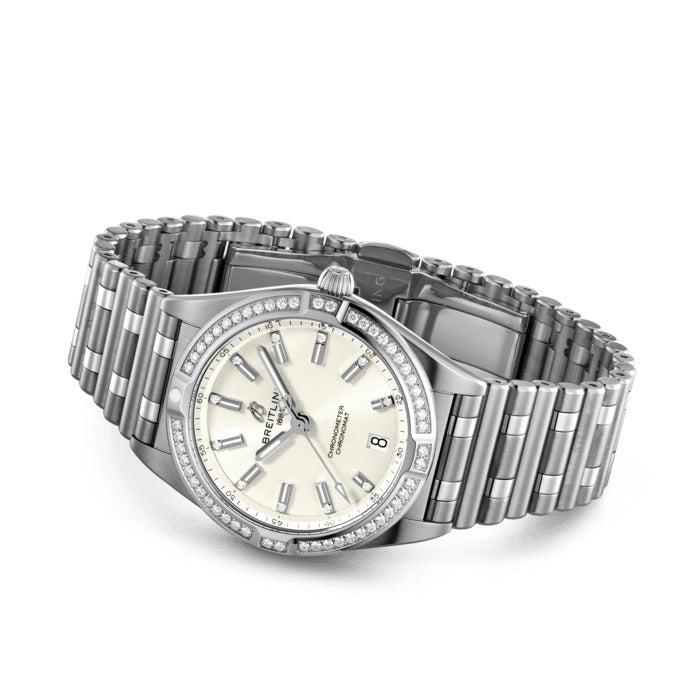 Breitling Chronomat 32, Stainless Steel and Diamond, Ref# A77310591A1A1, Unworn 2024 - Image 3