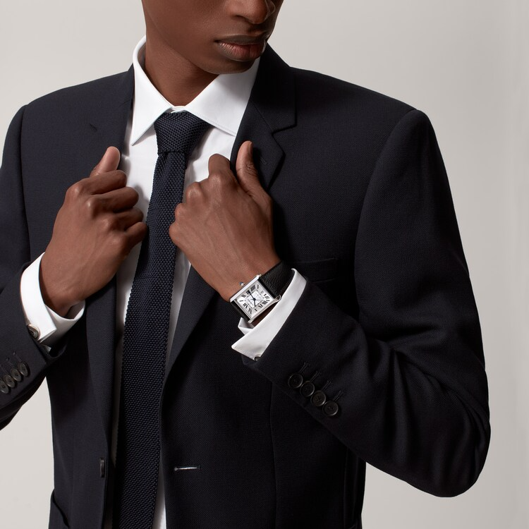 Unworn Cartier Tank Must de Cartier, Extra-large Stainless Steel, 41mm x 31mm, Ref# WSTA0040, box and papers - Image 7