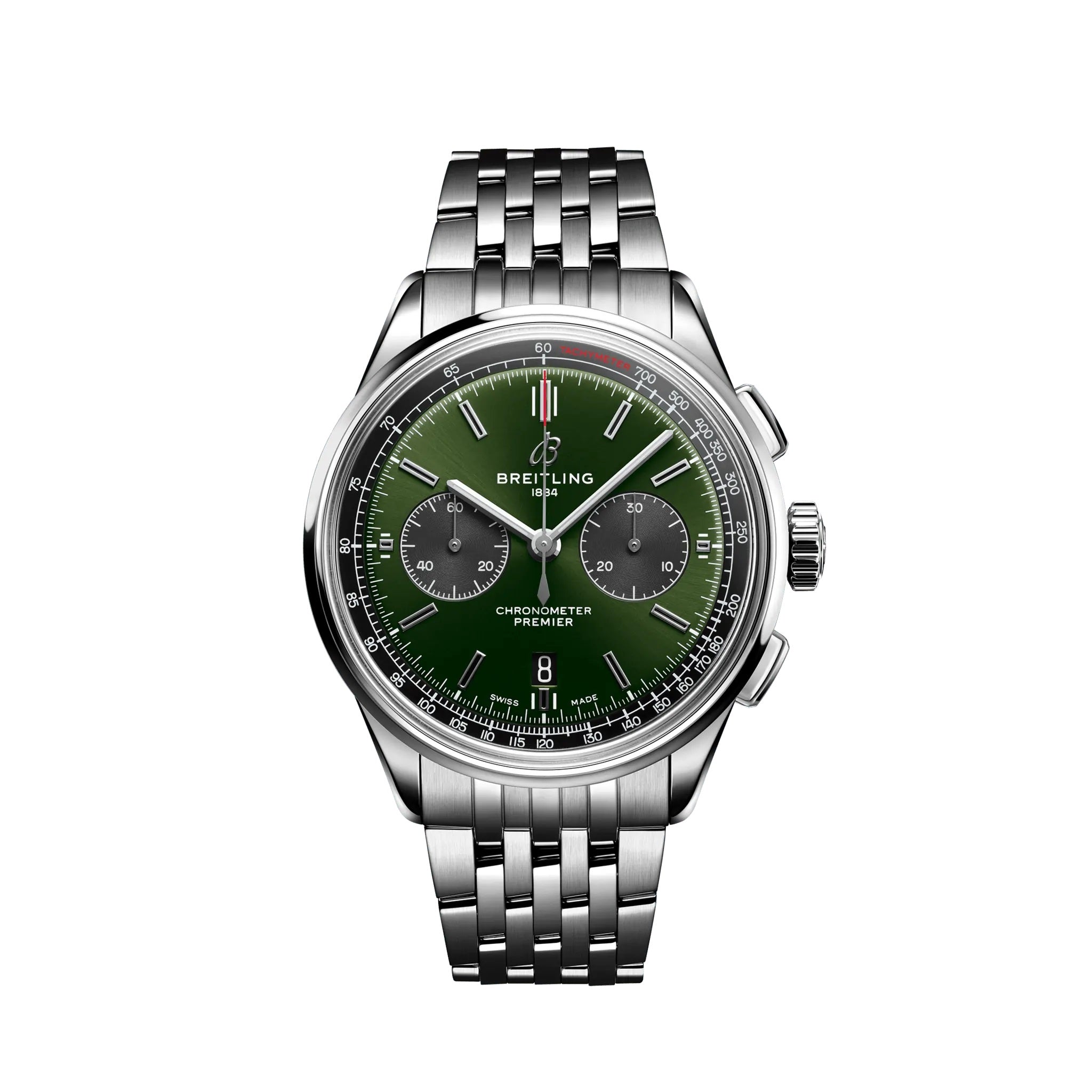 Breitling Premier B01 Chronograph 42 Stainless Steel Ref# AB0118221L1A1, box and papers