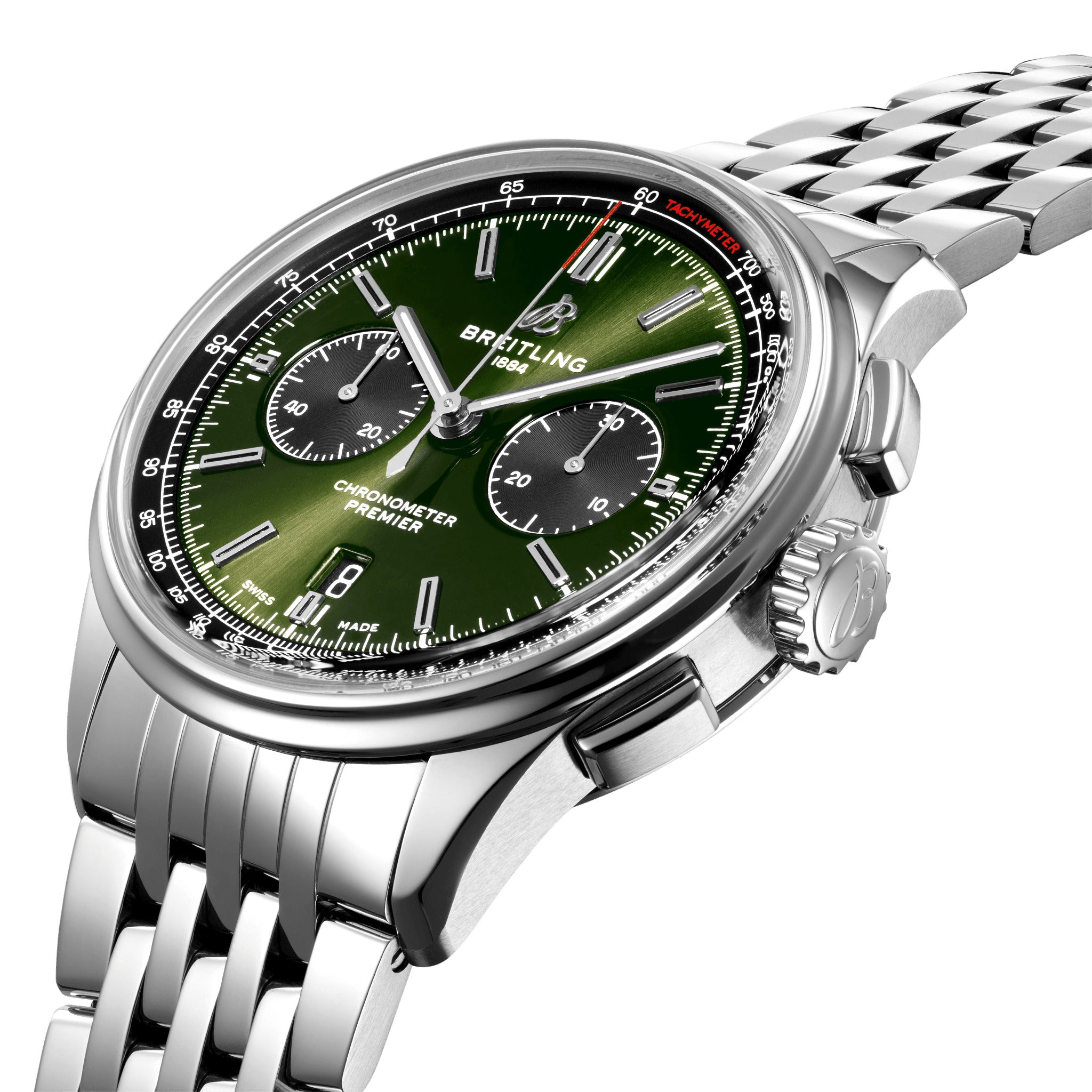 Breitling Premier B01 Chronograph 42 BENTLEY BRITISH RACING GREEN, Ref# AB0118A11L1A1 - Image 2