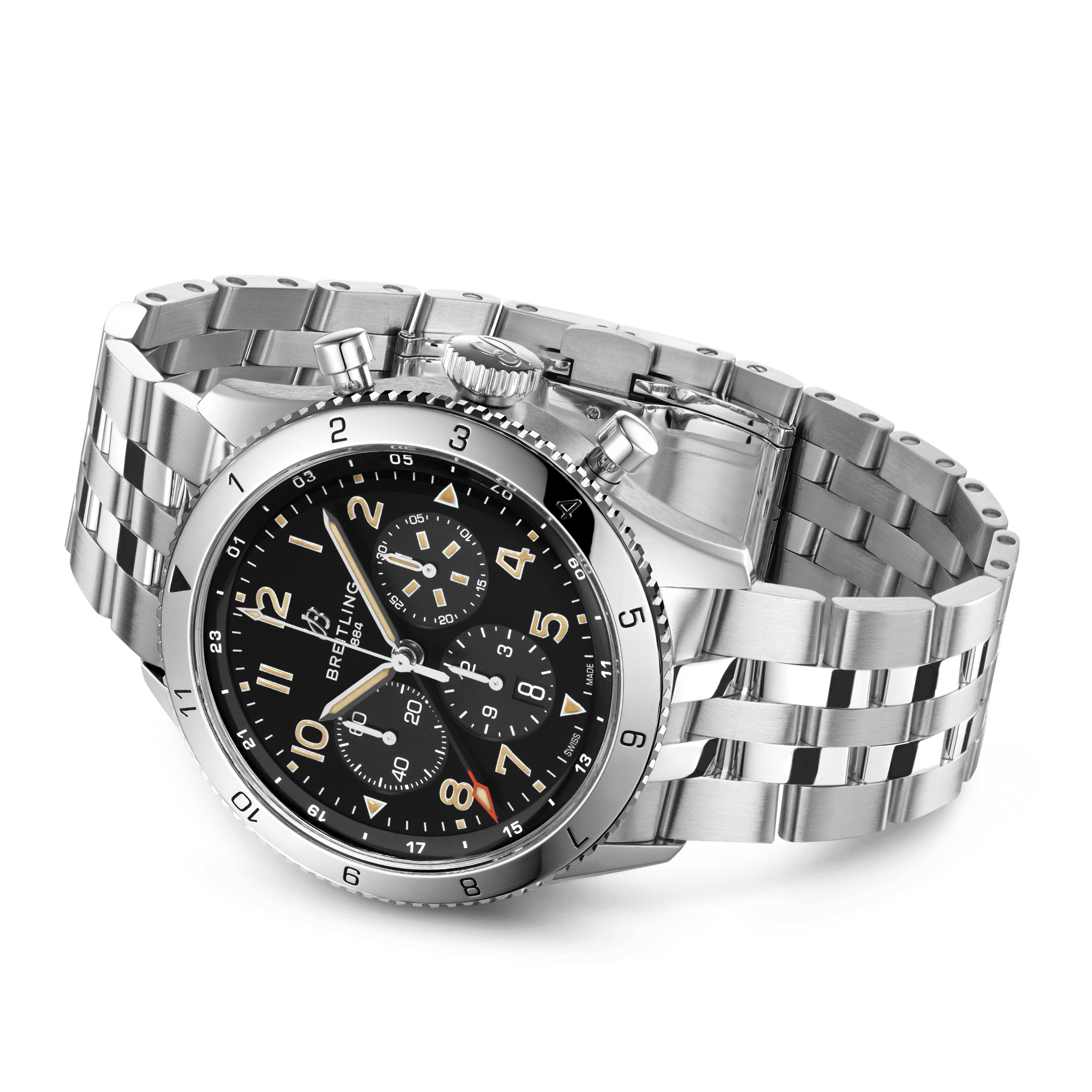 Breitling Classic AVI B04 Chronograph 46 P-51 Mustang, Stainless Steel, Ref# AB04453A1B1A1, Unworn 2024 - Image 3