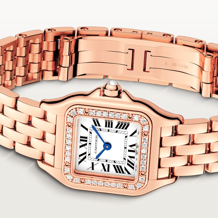 Unworn Cartier Panthère de Cartier Small, 18k Rose Gold, Diamonds, 22mm x 30mm, Ref# WJPN0049, box and papers - Image 3