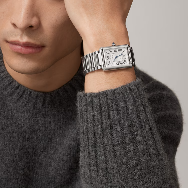 Unworn Cartier Tank Must de Cartier, Extra-large Stainless Steel, 41mm x 31mm, Ref# WSTA0053, box and papers - Image 6