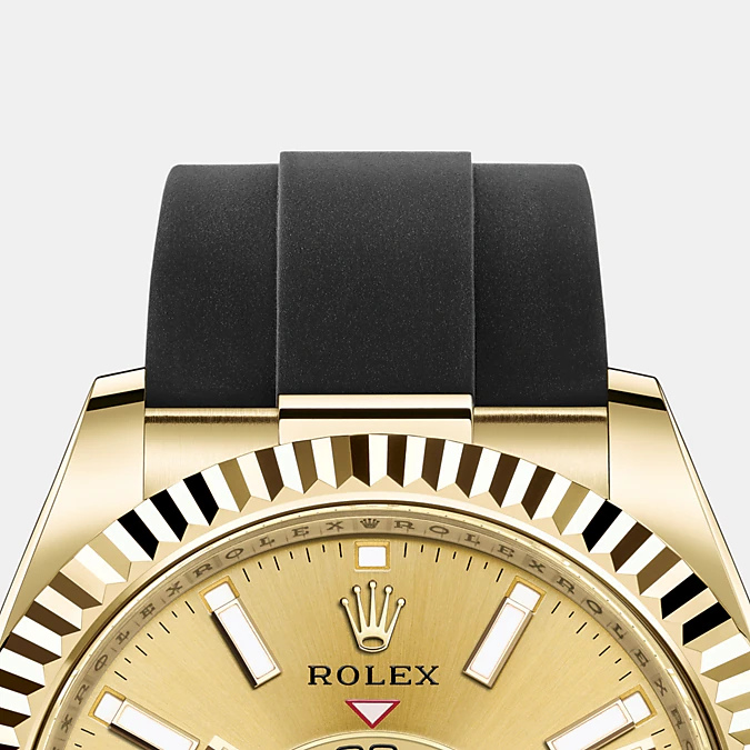 Rolex Sky-Dweller 42mm, 18k Yellow Gold, Oysterflex, Ref# 326238-0007 - Image 5