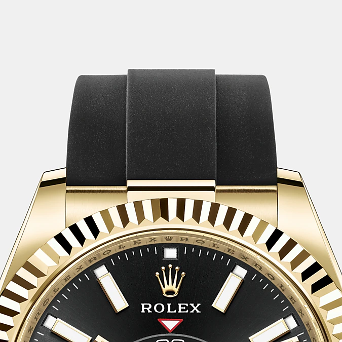 Rolex Sky-Dweller 42mm, 18k Yellow Gold, Oysterflex, Ref# 326238-0009 - Image 9