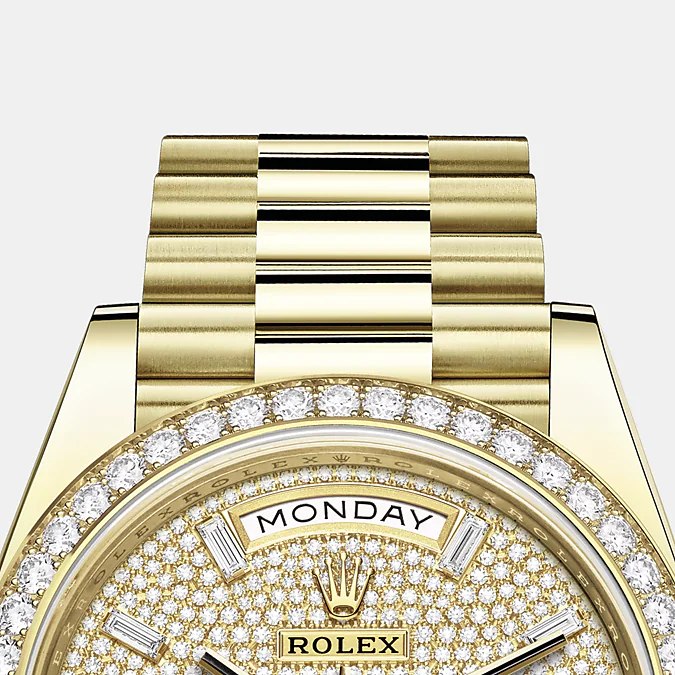 Rolex Day-Date, 40mm, 18k Yellow Gold and Diamonds, Ref# 228348rbr-0037 - Image 7