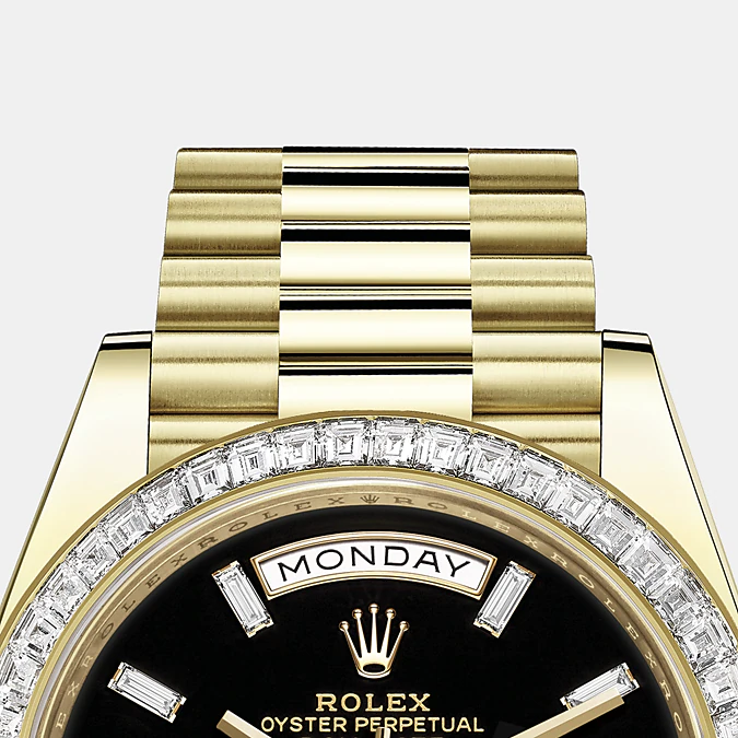 Rolex Day-Date, 40mm, 18k Yellow Gold and Diamonds, Ref# 228398tbr-0038 - Image 6