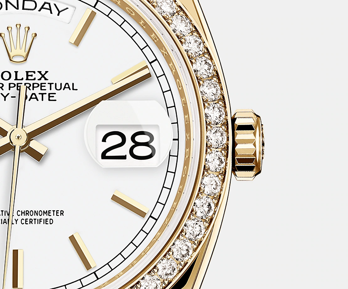 Rolex Day-Date, 36mm, 18k Yellow Gold, Ref# 128348rbr-0047 - Image 5