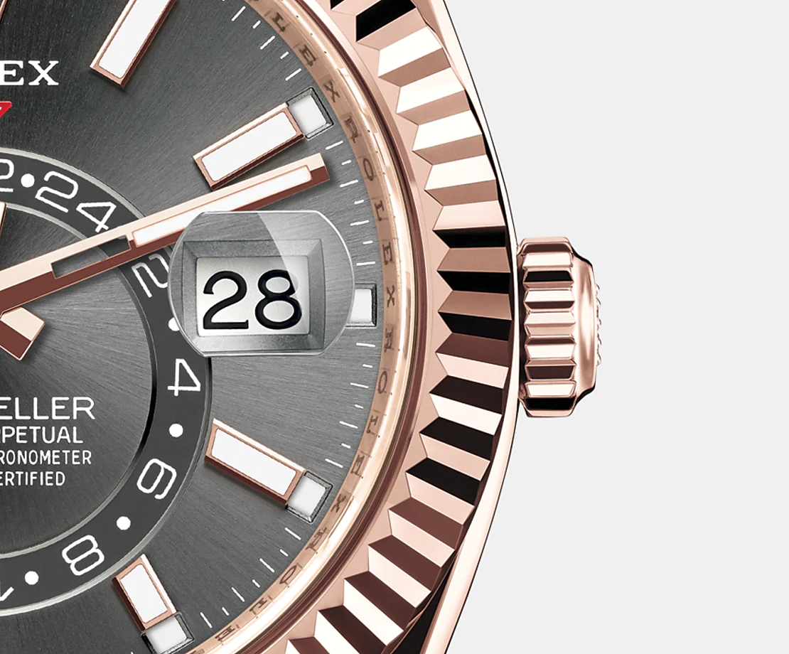 Rolex Sky-Dweller 42mm, 18k Everose Gold, Oysterflex, Ref# 326235-0006 - Image 4