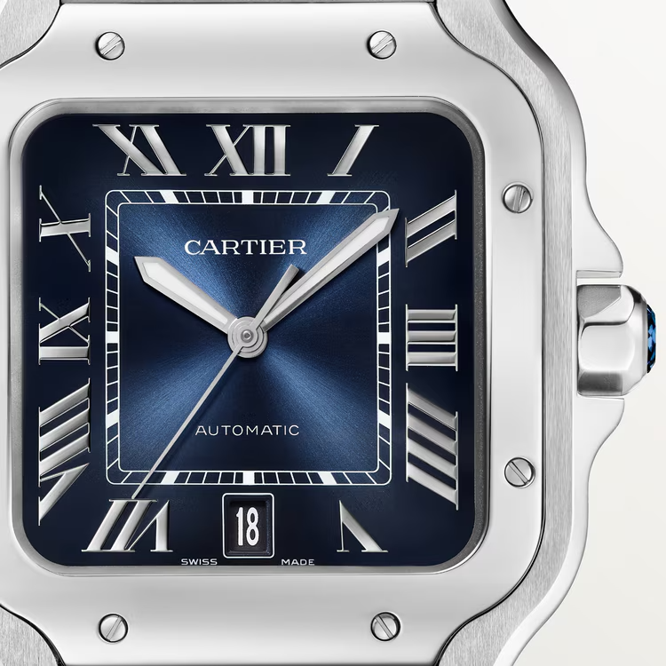 Unworn Cartier Santos de Cartier, Stainless Steel, 39.8mm, Ref# WSSA0071, box and papers - Image 2