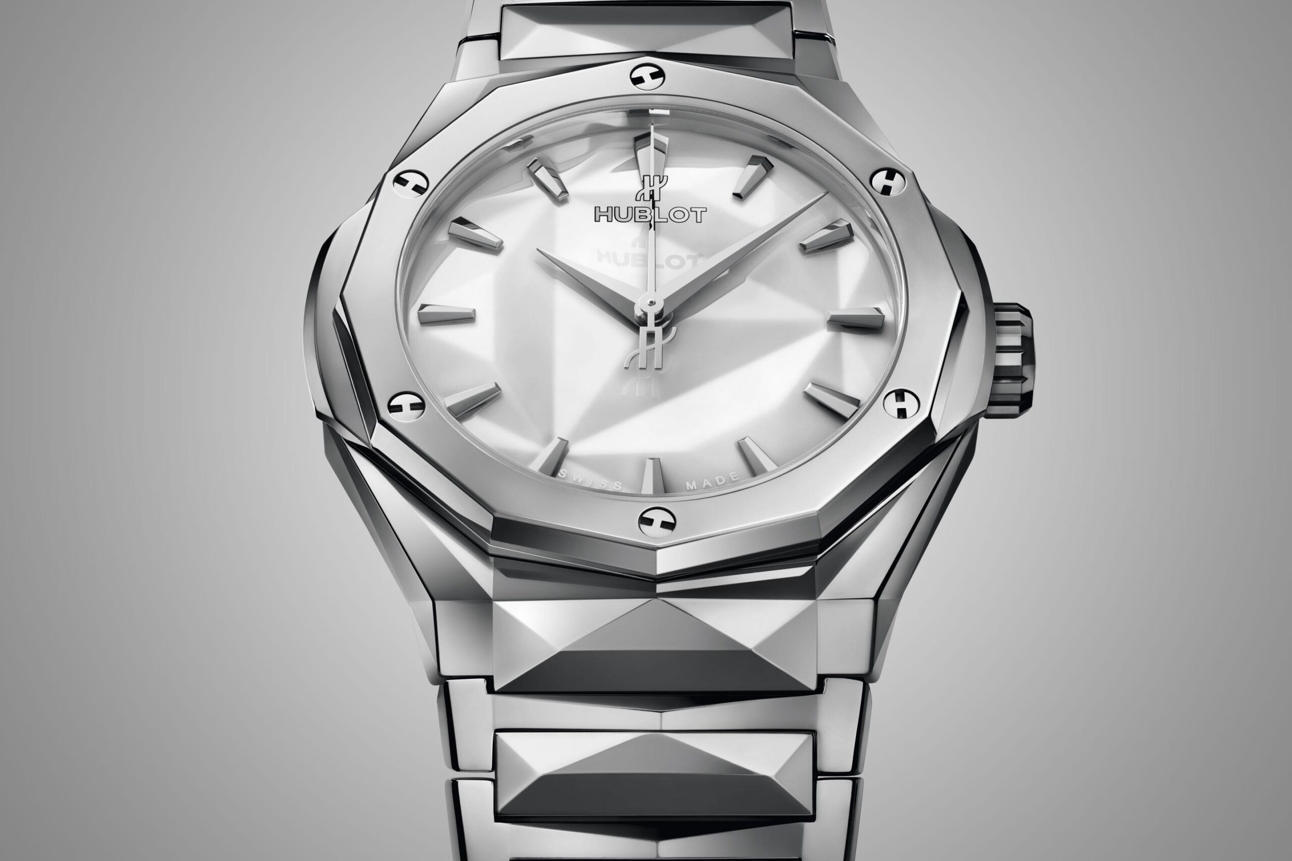 Hublot Classic Fusion ORLINSKI BRACELET TITANIUM WHITE Ref# 550.NS.2200.NS.ORL22 - Image 2