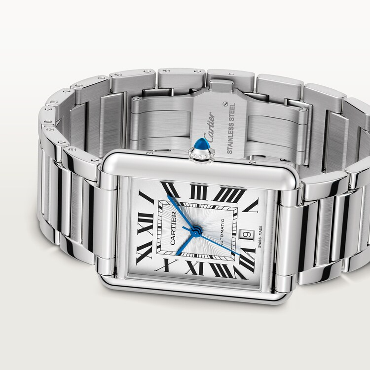 Unworn Cartier Tank Must de Cartier, Extra-large Stainless Steel, 41mm x 31mm, Ref# WSTA0053, box and papers - Image 3