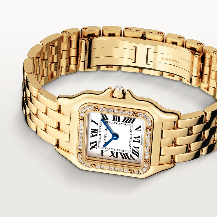 Unworn Cartier Panthère de Cartier Medium, 18k Yellow Gold, Diamonds, 27mm x 36mm, Ref# WJPN0016, box and papers - Image 3