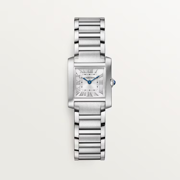Unworn Cartier Tank Francaise de Cartier, Small Stainless Steel, 25.7mm x 21.2mm, Ref# WSTA0065, box and papers