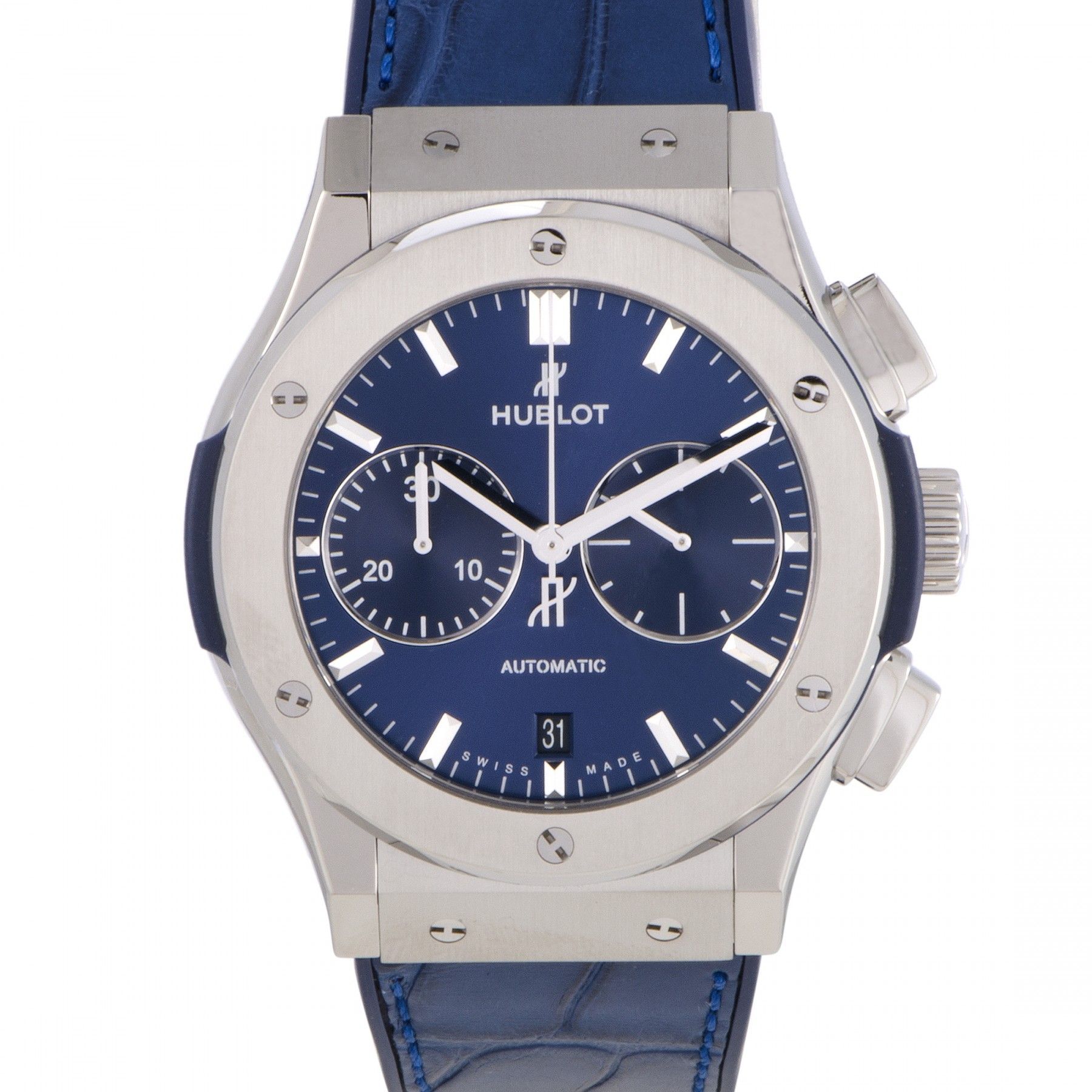 Hublot Classic Fusion Chronograph Titanium Blue 45mm, Ref# 521.NX.7170.LR - Image 2