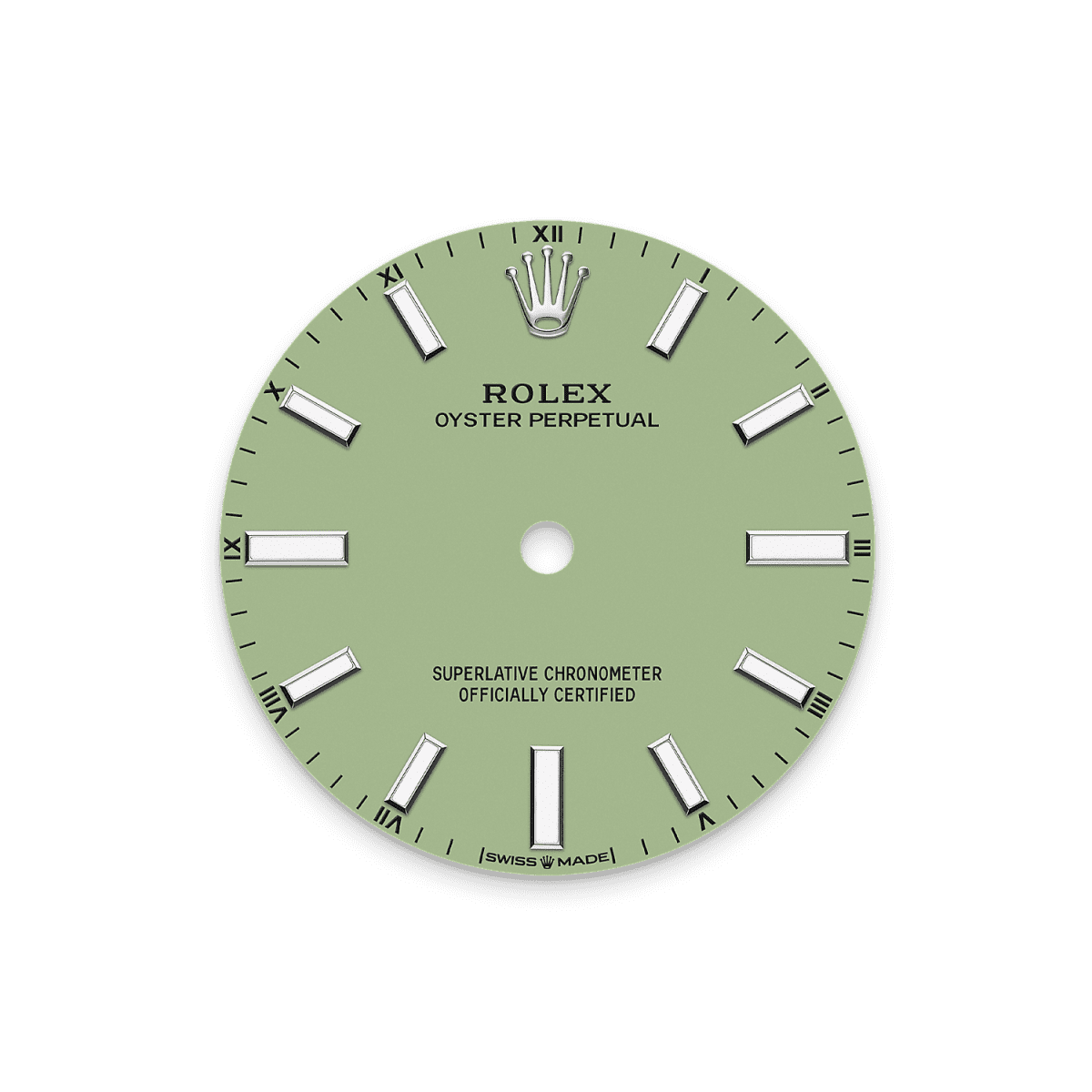 Unworn 2025, Rolex Oyster Perpetual, Oystersteel, 34mm, Pistachio-green dial, Domed Oyster, Ref# 124200-0006, box and papers - Image 2