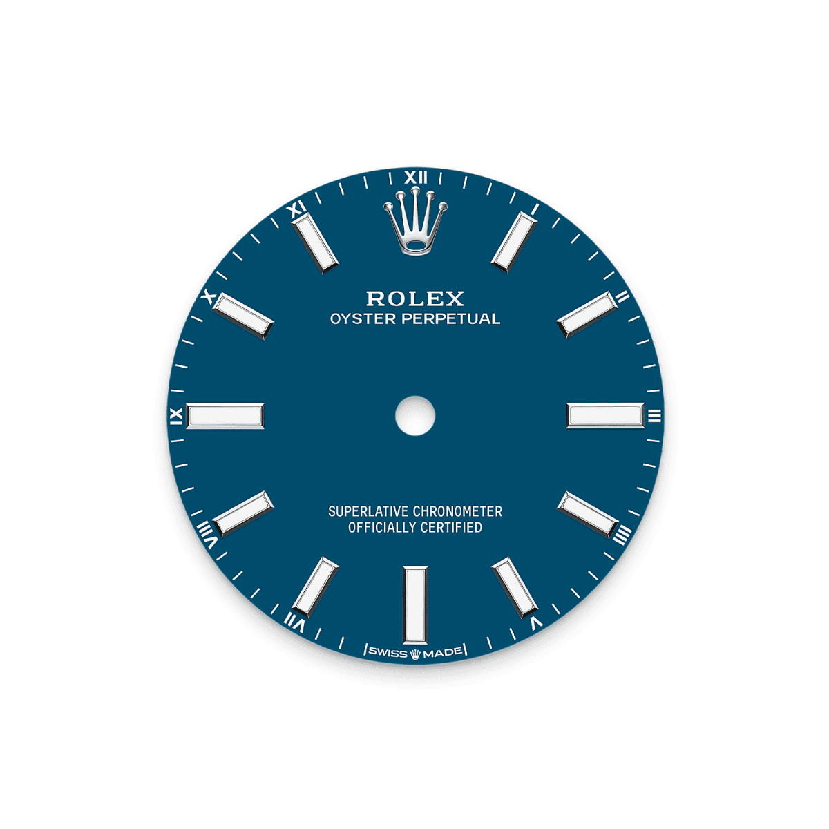 Unworn 2025, Rolex Oyster Perpetual, Oystersteel, 34mm, Blue dial, Domed Oyster, Ref# 124200-0011, box and papers - Image 2