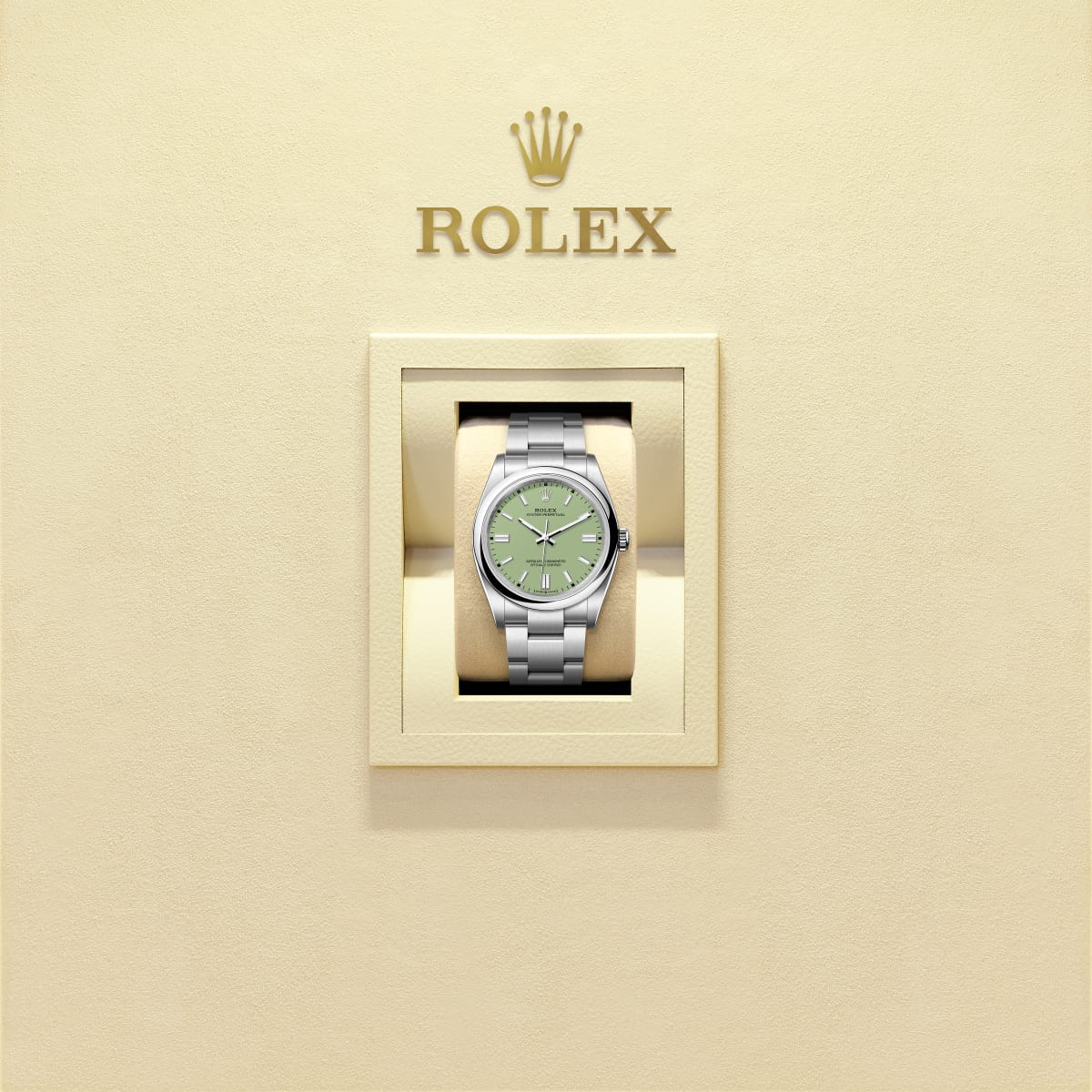 Unworn 2025, Rolex Oyster Perpetual, Oystersteel 36mm, Pistachio-green dial, Domed Oyster, Ref# 126000-0011, box and papers - Image 5