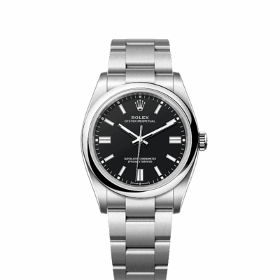 Unworn 2025, Rolex Oyster Perpetual, Oystersteel 36mm, Black dial, Domed Oyster, Ref# 126000-0014, box and papers