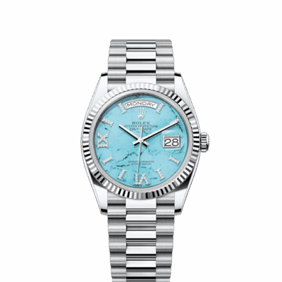 Rolex Day-Date 36, Platinum with Diamond-set , 36mm, Ref# 128236-0011