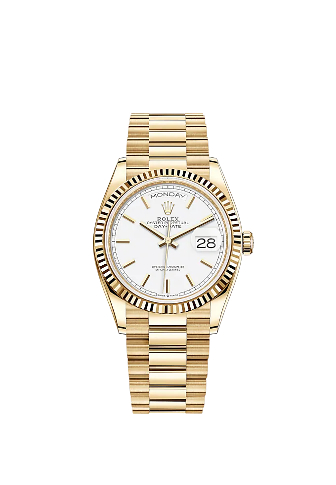 Rolex Day-Date, 36mm, 18k Yellow Gold, Ref# 128238-0081 - Image 2