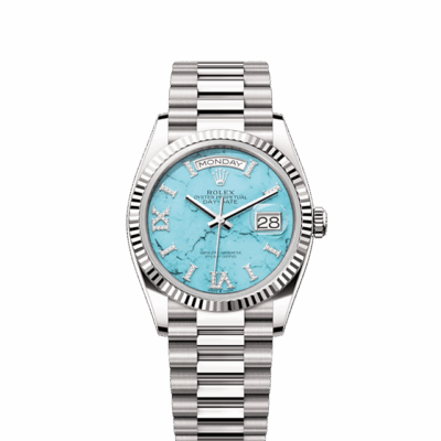 Rolex Day-Date 36, 18k White Gold with Diamond-set, 36mm, Ref# 128239-0044