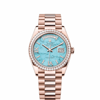 Rolex Day-Date 36, 18k Everose Gold with Diamond-set, 36mm, Ref# 128345rbr-0064