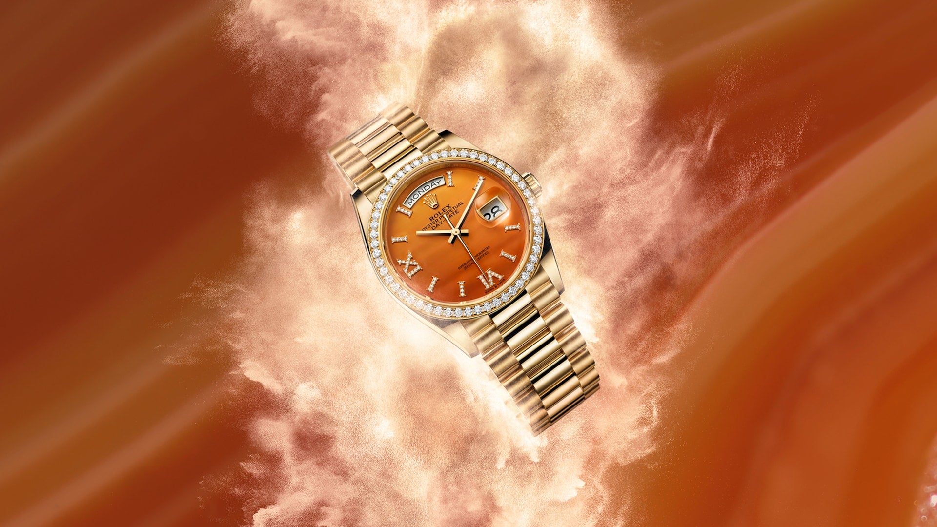 Rolex Day-Date 36, 18k Yellow Gold with Diamond-set, 36mm, Ref# 128348rbr-0049 - Image 5