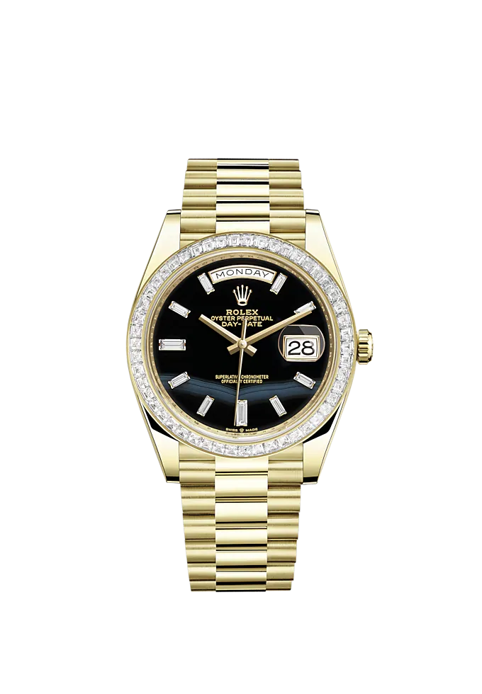 Rolex Day-Date, 40mm, 18k Yellow Gold and Diamonds, Ref# 228398tbr-0038 - Image 2