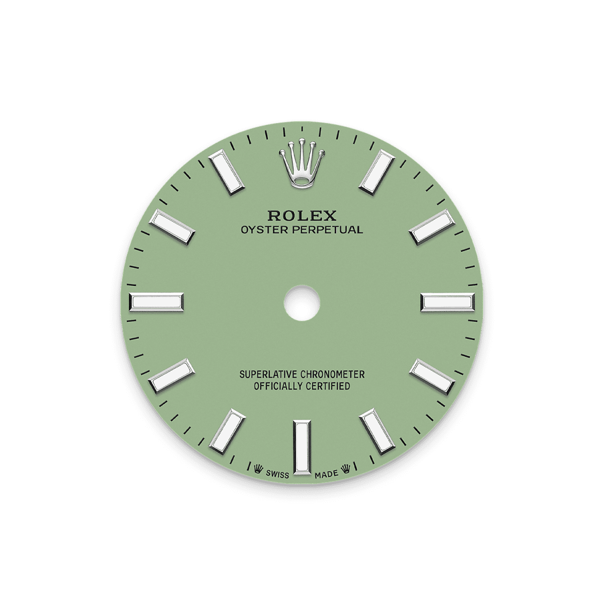 Unworn 2025, Rolex Oyster Perpetual, Oystersteel, 28mm, Pistachio-green dial, Domed Oyster, Ref# 276200-0006, box and papers - Image 2