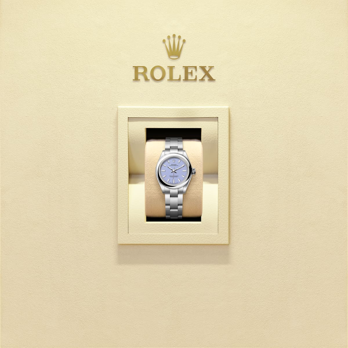 Unworn 2025, Rolex Oyster Perpetual, Oystersteel, 31mm, Lavender dial, Domed Oyster, Ref# 277200-0014, box and papers - Image 5