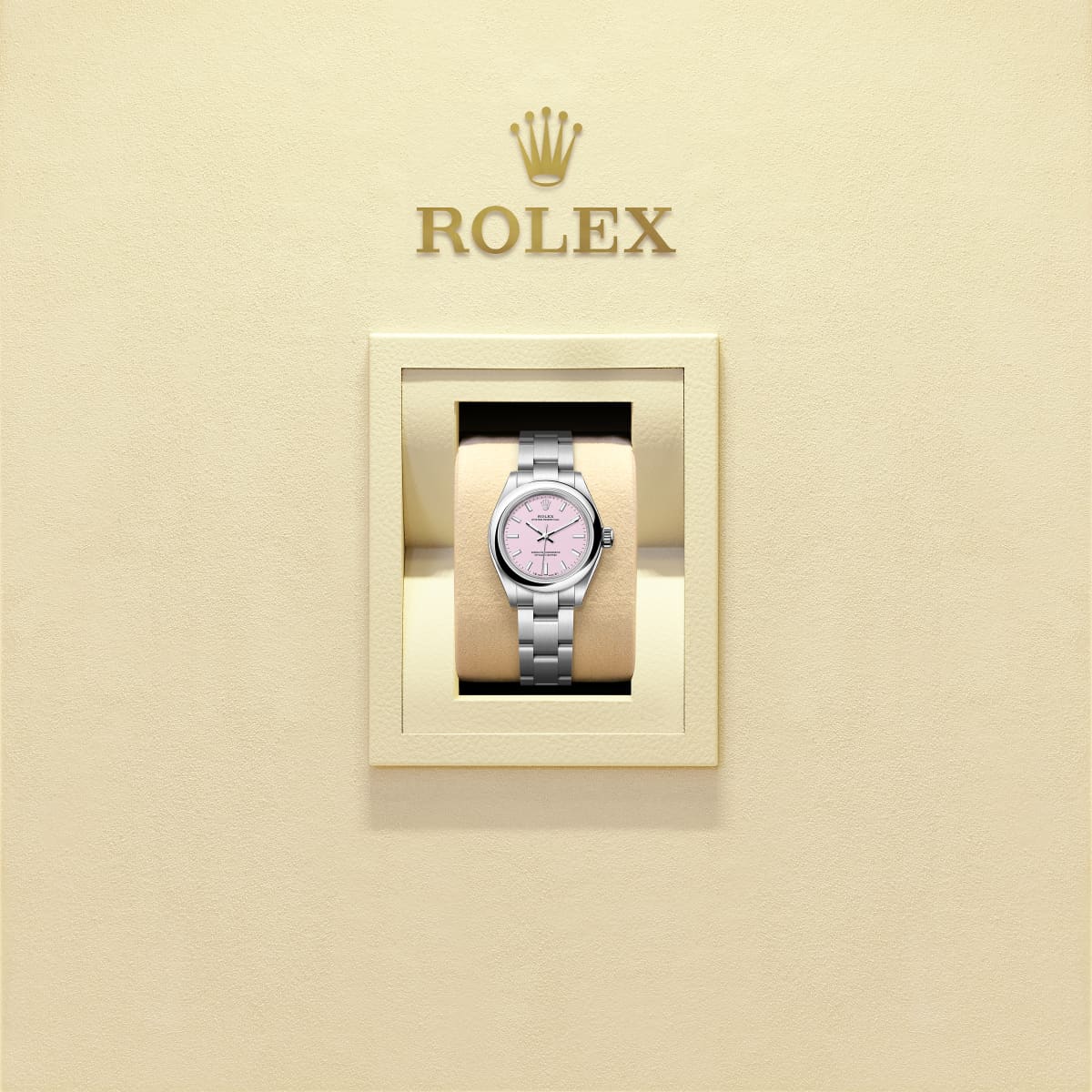 Unworn 2025, Rolex Oyster Perpetual, Oystersteel, 28mm, Candy pink dial, Domed Oyster, Ref# 276200-0009, box and papers - Image 3