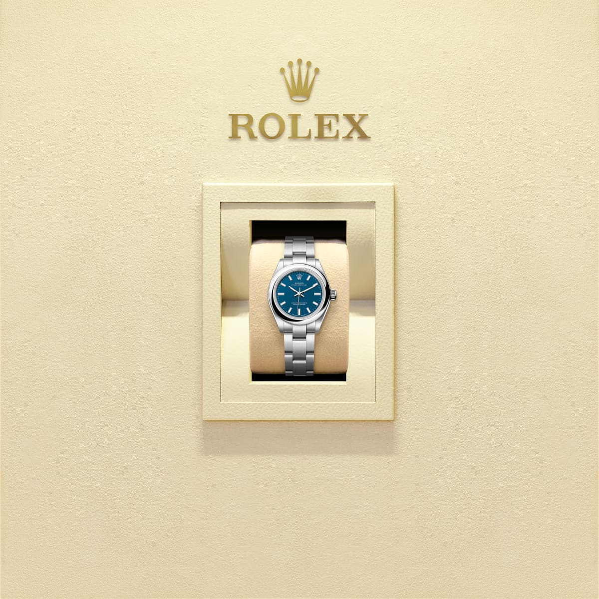 Unworn 2025, Rolex Oyster Perpetual, Oystersteel, 28mm, Blue dial, Domed Oyster, Ref# 276200-0011, box and papers - Image 4