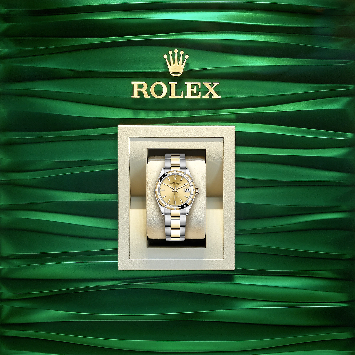 Rolex Datejust 31, Oystersteel, 18kt Yellow Gold and diamonds, Ref# 278343RBR-0013 - Image 5