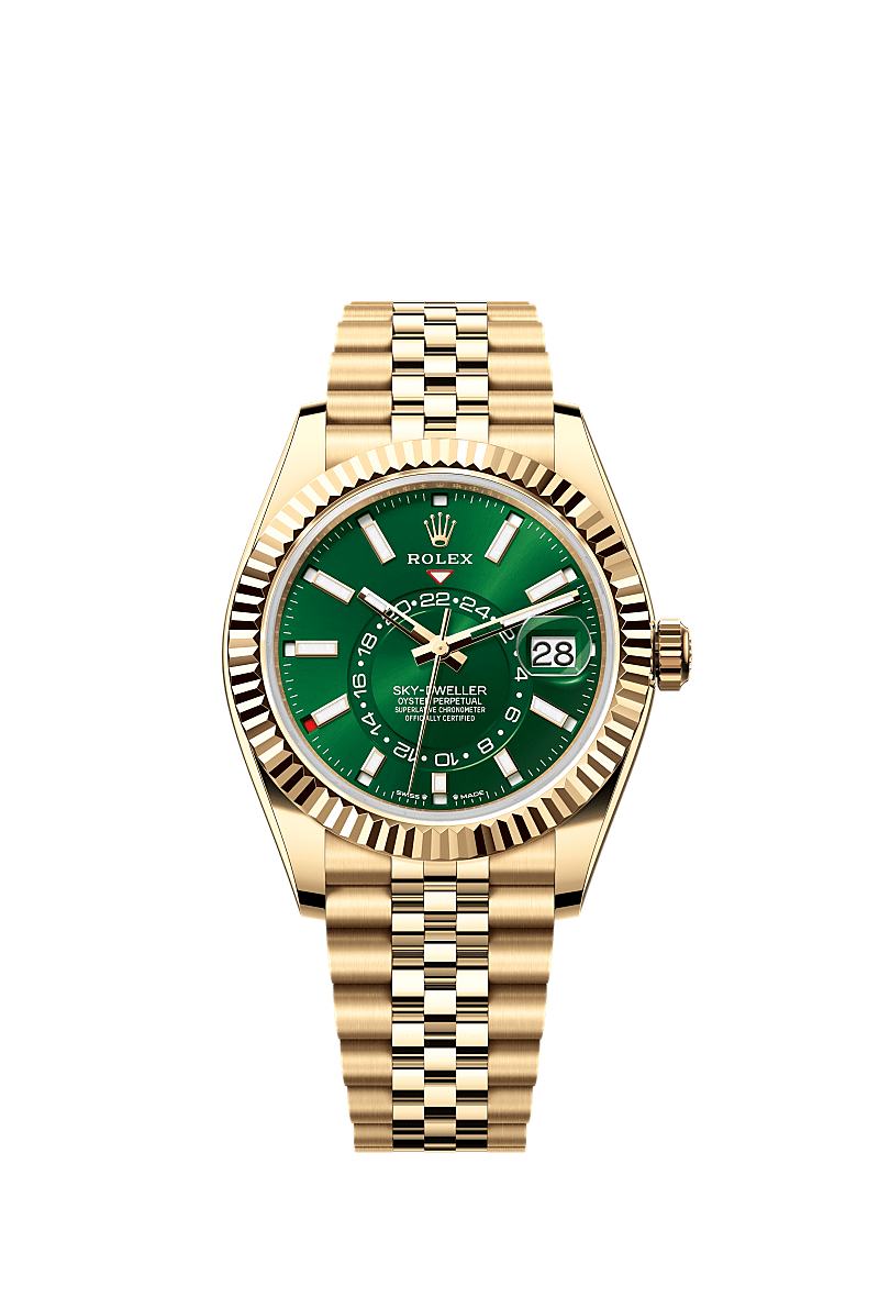 Unworn 2025, Rolex Sky-Dweller, 42mm, 18k Yellow Gold, Ref# 336938-0008, box & papers