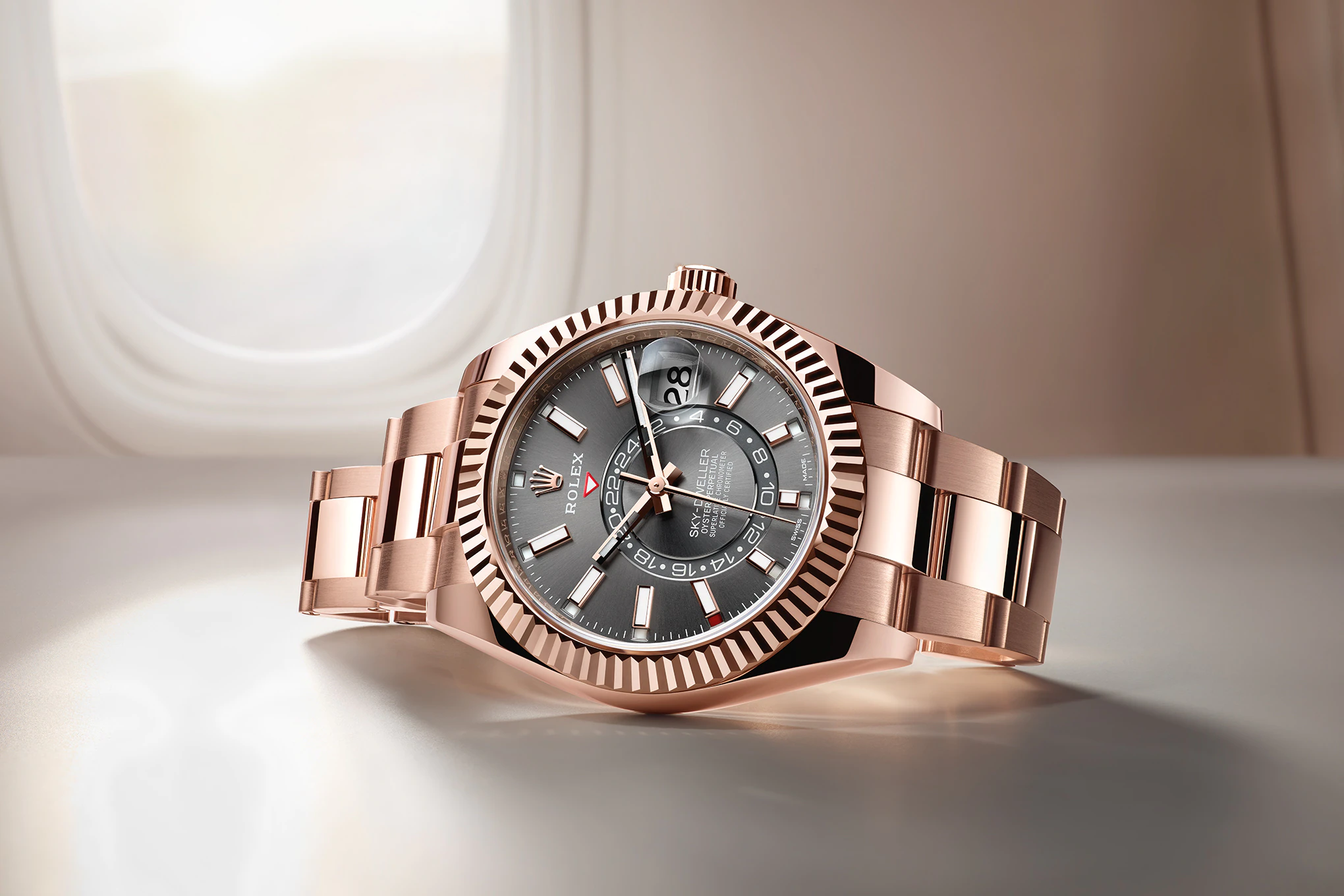 Rolex Sky-Dweller 42mm, 18k Everose Gold, Ref# 326935-0007 - Image 9