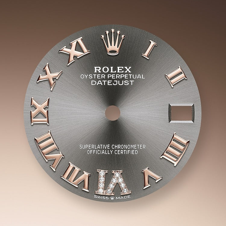 Rolex Datejust 31, Oystersteel, 18kt Everose Gold and diamonds, Ref# 278341RBR-0030 - Image 2