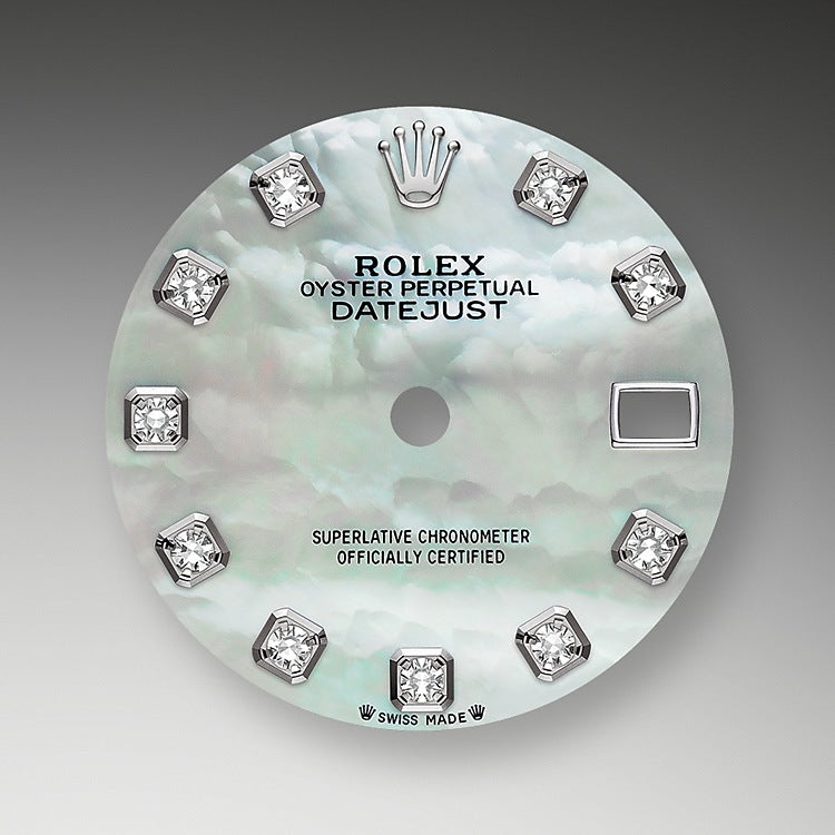 Rolex Lady-Datejust 28, Oystersteel and 18k White Gold, Ref# 279174-0009 - Image 2