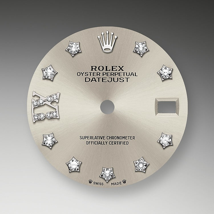 Rolex Lady-Datejust 28, Oystersteel and 18k White Gold, Ref# 279174-0021 - Image 2