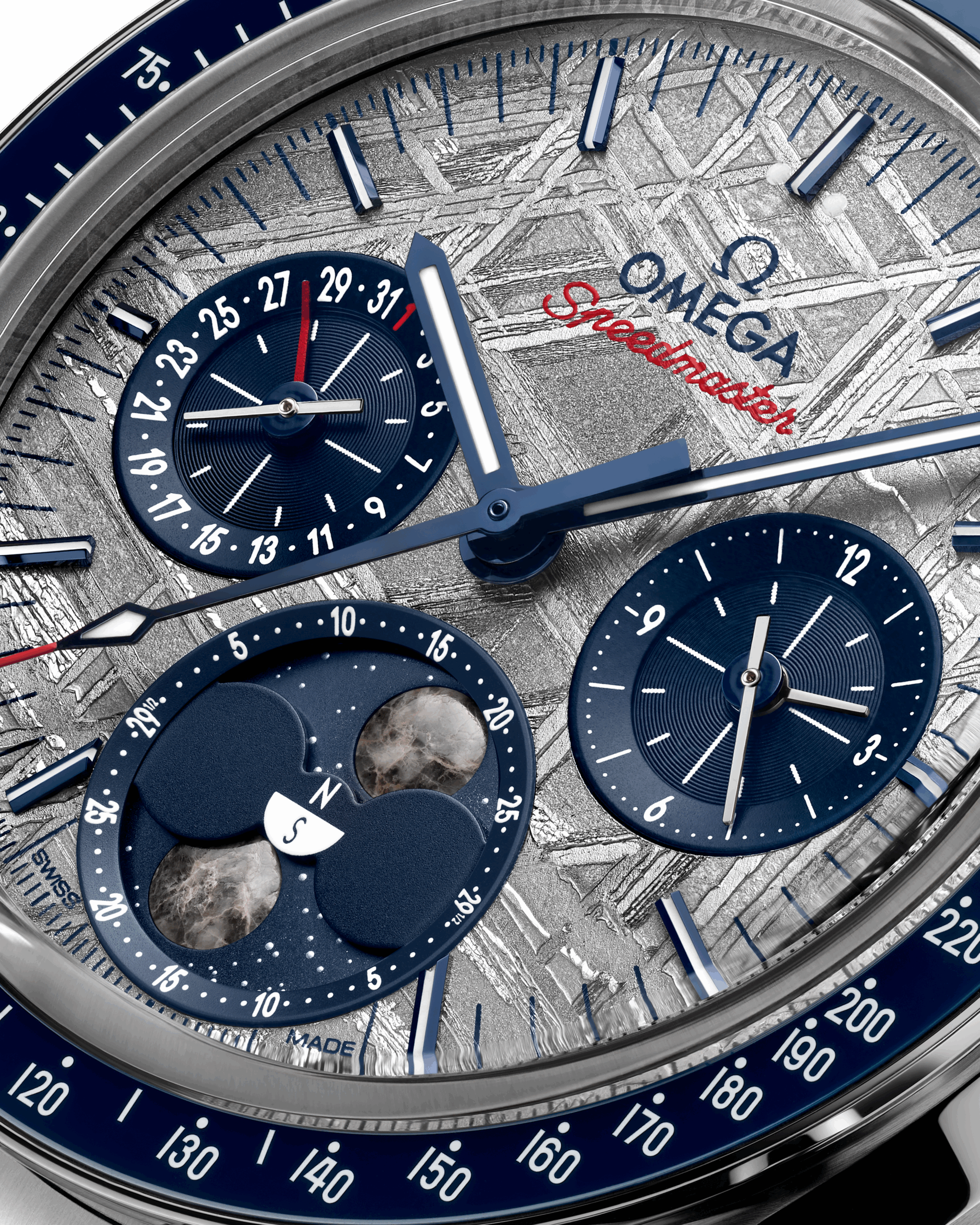 Unworn, Omega Speedmaster Moonphase, Stainless Steel, Chronograph, 43 mm, Ref# 304.30.43.52.06.001, box and papers - Image 2