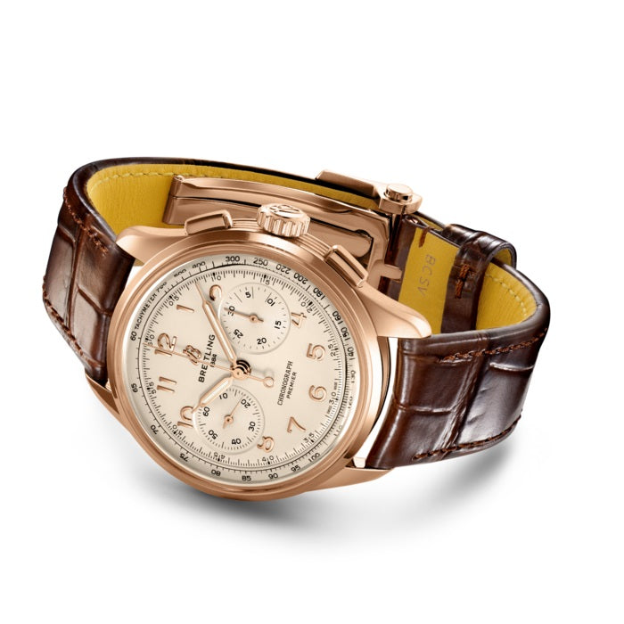 Breitling Premier B09 Chronograph 40 18k Red Gold Ref# RB0930371G1P1, box and papers - Image 3
