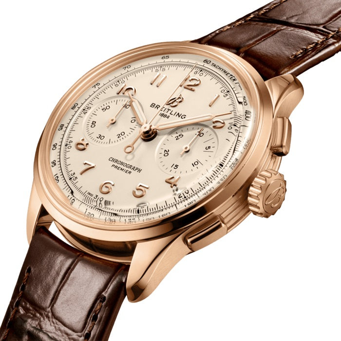 Breitling Premier B09 Chronograph 40 18k Red Gold Ref# RB0930371G1P1, box and papers - Image 2