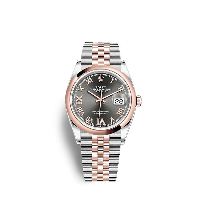Rolex Datejust 36 Oystersteel and Everose gold Ref# 126201-0023