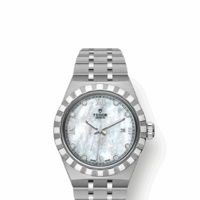 Tudor Royal, Stainless Steel and Diamond-set, 28mm, Ref# M28300-0005