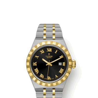 Tudor Royal, Stainless Steel and 18k Yellow Gold, 28mm, Ref# M28303-0003