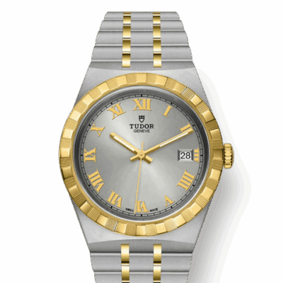 Tudor Royal, Stainless Steel and 18k Yellow Gold, 38mm, Ref# M28503-0001
